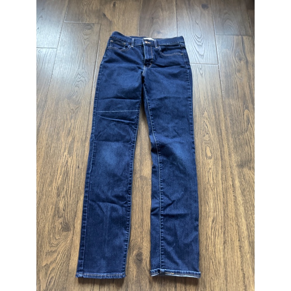 Levis 724 High Rise Straight Jeans Dark Wash Indigo Denim Size 29